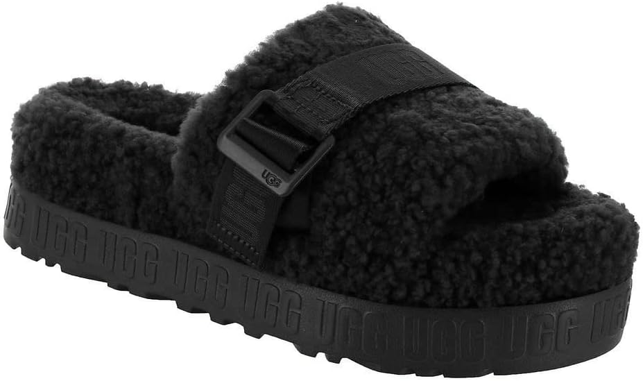 Amazon | UGG レディース Fluffita スリッパ, リボンレッド, 5