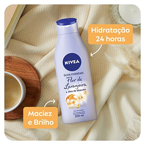 NIVEA Loção Hidratante Óleos Essenciais Flor de Laranjeira & Óleo de Abacate 200ml - Loção Hidratant