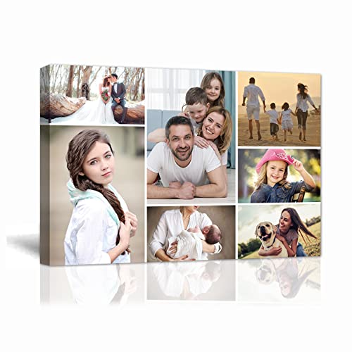 LZIMU Custom Canvas Prints Personalized Canvas Wall Art With Your Photo Customized Collage Photo Canvas for Home Wall Decor (Picture-4,18.00" x 12.00")