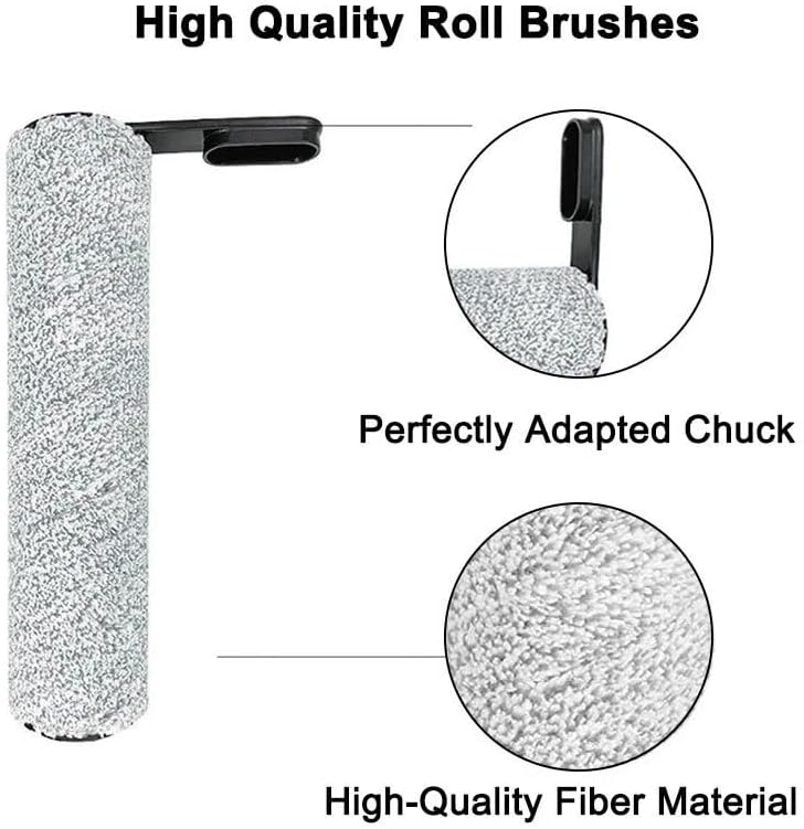 Replacement Brush Rollers and HEPA Filters Compatible with Tineco Compatible with Floor ONE S5/ S5 Pro 2/ S5 Extreme Smart Vacuum (Plum)(Burgundy)