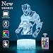 Produktbild Omega 3D LED Lampe mit Motiven aus festungslampe, 3d illusion lampe Stimmungslampe, Battle Royale, mit 7 Farben Farbwechsel, Crack Acryl, Stereo Illusion Tischlampe