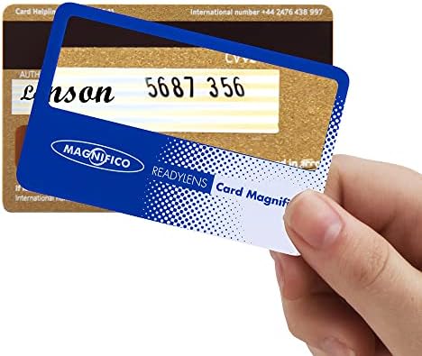 Magnifico Credit Card-size Mobile Magnifier - pocket magnifying lens