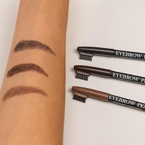 Miniatura 4 de BEL London - Lápiz de cejas impermeable de larga duración, color negro #301