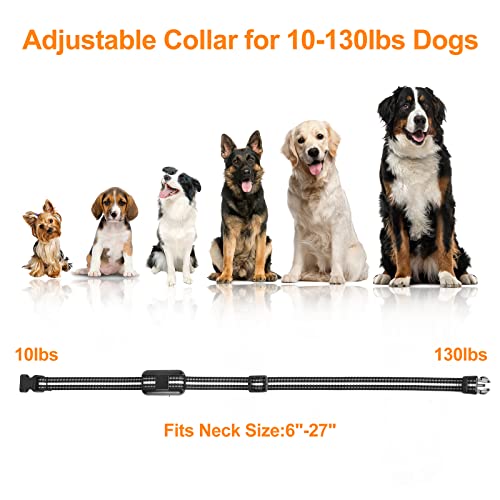 Dog Training Collar With Remote Ipx8 Waterproof Electronic Shock Collar For Large Medium Small Dogs, Beep, Vibrating, Electric Shock, Security Lock, Rechargeable #TOP4