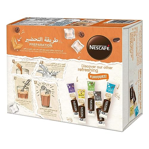 Nescafé Salted Caramel Ice Coffee Mix 25G Sachet (10 Sachets) 250G, Powder