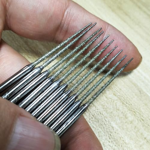 10 Puntas de Diamante Cono Largo 1/8" Para Herramientas miniatura 5