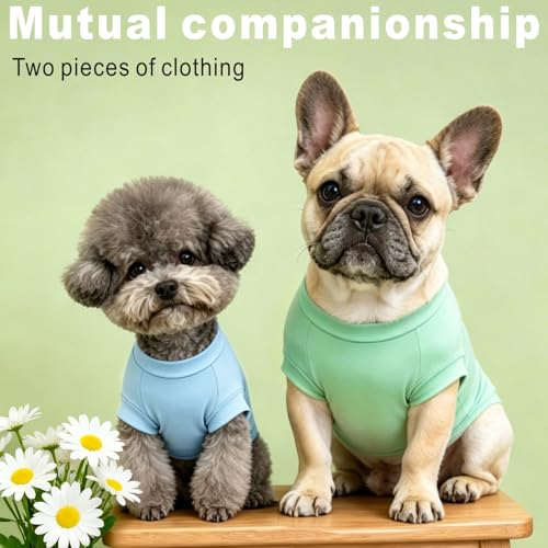 Idepet 2 Pack Sun Protection Dogs Shirts UPF 50+ Lightweight Breathable Quick Dry Dog T-Shirt Puppy Cooling Vest Summer Clothes for Small Medium Large Dogs (Blue&Green, XL) by Idepet - Used condition - Image 4