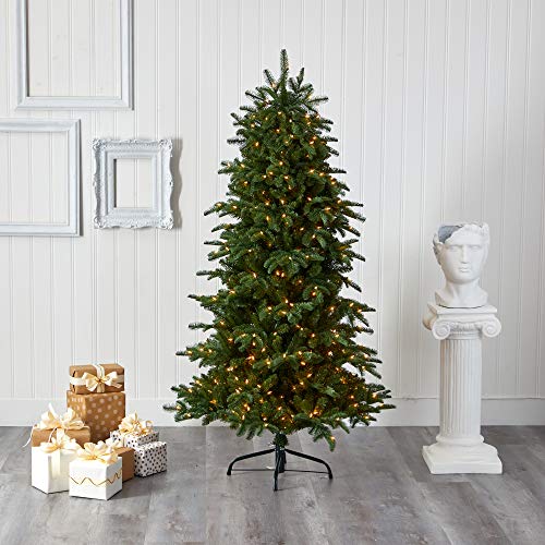 Nearly Natural 6ft. South Carolina Fir Artificial Christmas Tree with 450 Clear Lights and 1598 Bendable Branches by Nearly Natural - Image 4