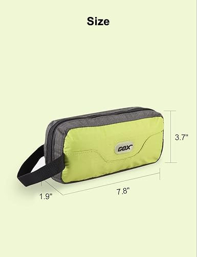 Miniatura 9 de GOX Neceser de primera calidad, estuche para kit Dopp para viajes, organizador de cosméticos multifunción (grisnaranja)