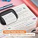 NULLTONEX Label Maker Machine with Tape: Portable Sticker Printer, Support Continuous Label, Sticker Maker Machine with Multiple Templates for Home, Kitchen, School, Office Organization, Black