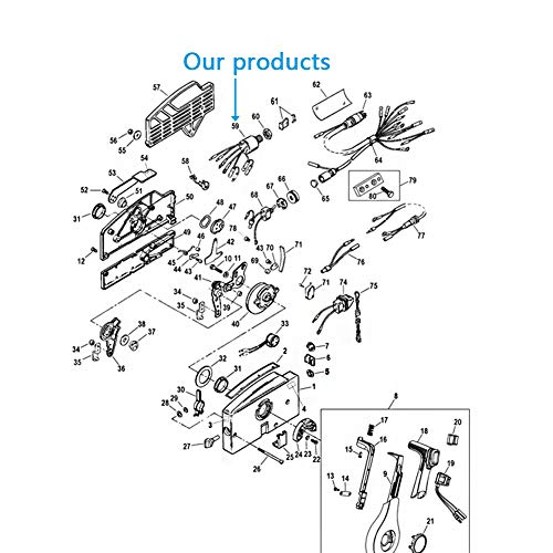 Cikuso 87-17009A5 Interruttore a Chiave Accensione...