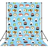 Sushi y Sashimi,Fondo fotográfico, Accesorios para Fotos de 152 x 213 cm para decoración de Fiestas y hogares.