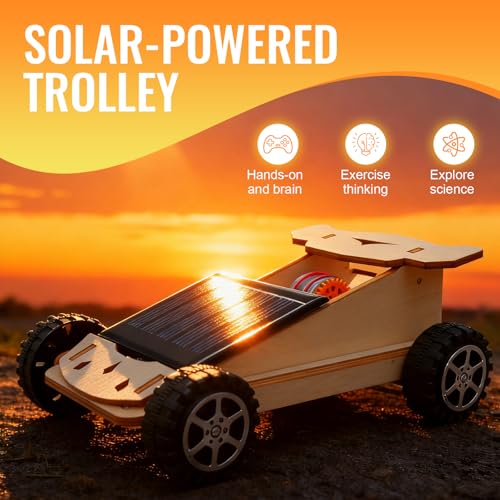 zeigt 198 präzise laser-geschnittene Naturholz-Teile - Detailansicht von Solar Holzbausatz für Kinder ab 8 – Schnäppc...