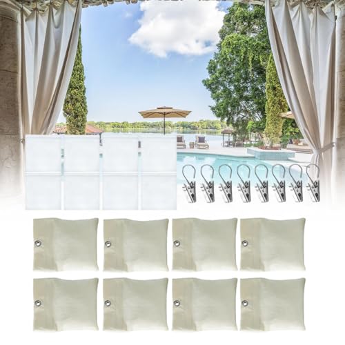 Poids de draperie d'extérieur robuste lest pour rideau de douche et drapeau portable - 5