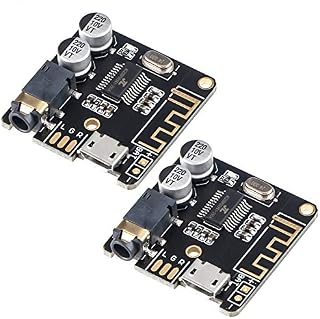 2pcs Bluetooth Audio Receiver Board for Audio Amplifier MP3 Lossless Decoder 3.7-5V BT5.0 Stereo Car Speaker Amplifier DIY