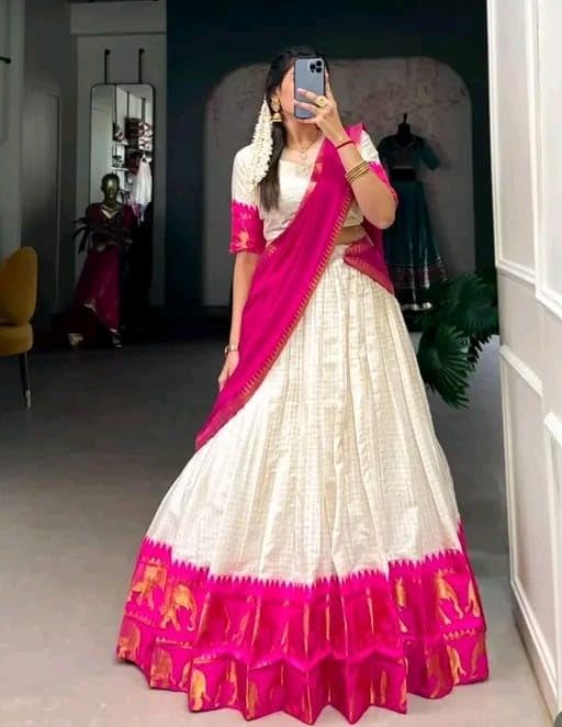 Image of RENVAANI FASHION Women's Traditional Un-Stitched Lehenga Choli | Lehenga Choli for Women | Ethnic Wear Heavy Work Lehenga Choli With Dupatta