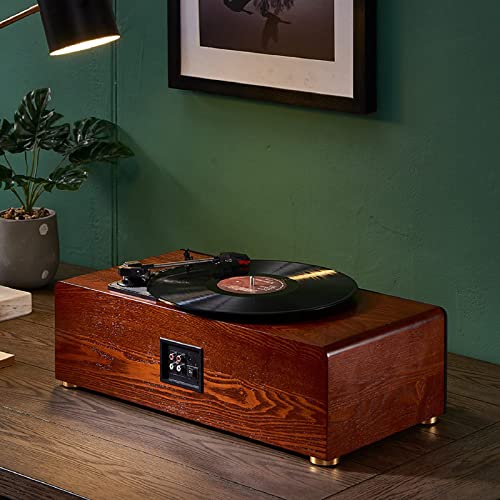 Tourne-Disque, Platine Vinyle Bluetooth Vintage avec Repose-Pieds antidérapant, Double Haut-parleurs intégrés, Trois… - Les Beatles, Paul McCartney, John Lennon, RIngo Starr, George Harrison Tourne-Disque, Platine Vinyle Bluetooth Vintage avec Repose-Pieds antidérapant, Double Haut-parleurs intégrés, Trois… – Image 3