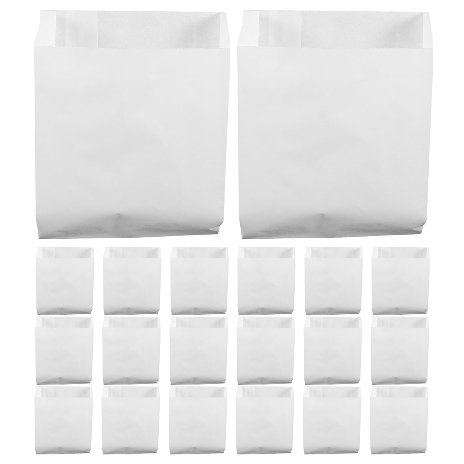 Gatuida 300 weiße Papier-Sandwichbeutel, 7 x 6 Zoll, fettabweisende