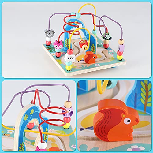 Qilay Wooden Activity Cube For Toddlers 1-3 thumb #4
