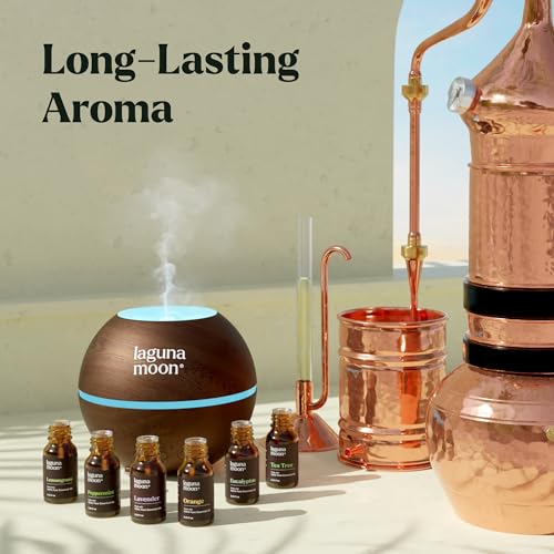 Lagunamoon Essential Oils Set - Top 6 Blends for Diffusers, Home Care, Candle Making Scents, Fragrance, Aromatherapy, Humidifiers, Gifts - Peppermint, Tea Tree, Lavender, Eucalyptus, Orange (10mL) - Image 5