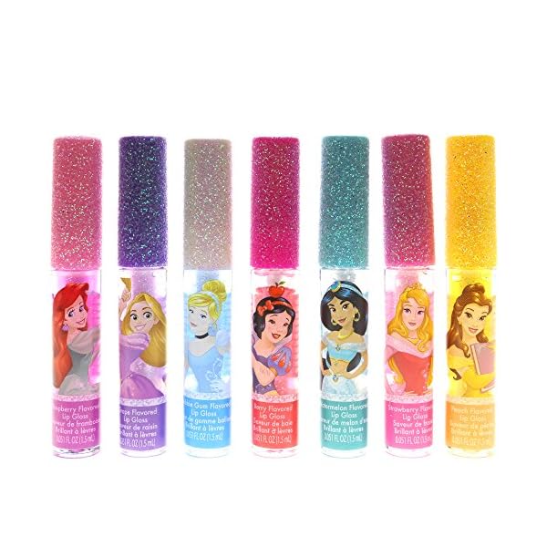 TownleyGirl-Disney-Princess-Super-Sparkly-Lip-Gloss-Set-7-CT Townley Girl Disney Princess Super Sparkly Lip Gloss Set, 0.05 Fl Oz (Pack of 7)
