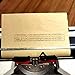 FAIRYT Mechanical English Typewriter, Old-Fashioned Traditional Portable Manual Typewriter, for Notes or Letters or Creative Writing, Writers Literary Gift,Black