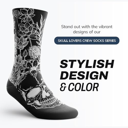 Outway Novelty Crew Socks for Men & Women, Breathable, Moisture-Wicking Athletic Calf Sock with Arch Support2