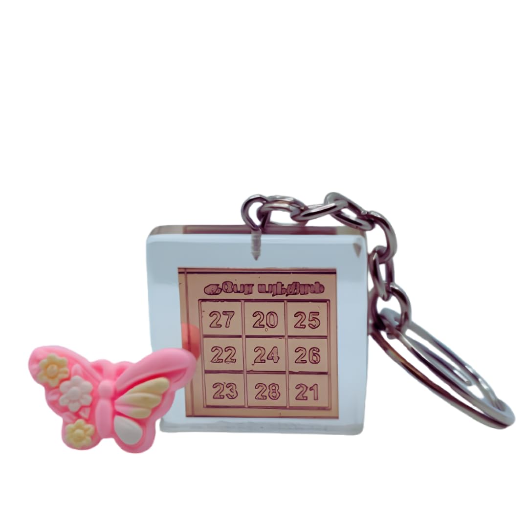 Tanvis Trinkets | Lakshmi Kubera Keychain for Wealth and Fortune, Attracts Prosperity, Financial Growth, and Success - Pure Copper Double Side Yantra - Durable Craftsmanship | (Pack of 1)-image-10