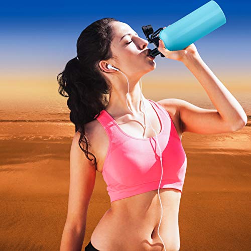 Spout Lid for Hydro Flask Wide Mouth Sport Water Bottles, Replacement Lid Accessories for Hydro Flask Chug lid with Big Handle Easy to Carry, Fits Most Wide Mouth Bottles - Thumbnail 7