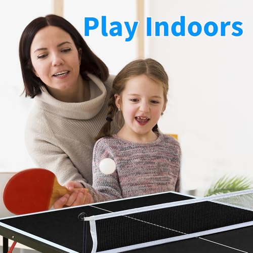 image for SculPong 4.5FT Ping Pong Table Foldable Table Tennis Table with Net, P