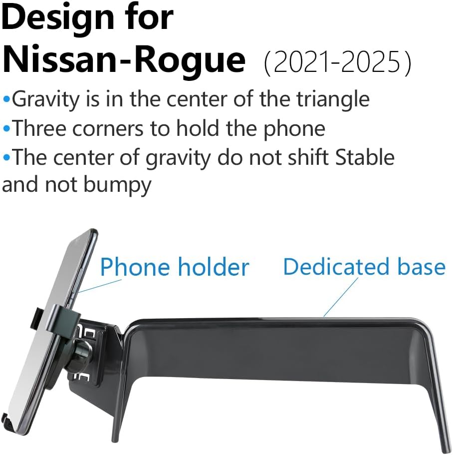 Car Phone Holder for Nissan Rogue 2021-2026，Altima 2019-2025，Sentra 2020-2025【 8-inch Screen 】 Auto Accessories Interior Mount case