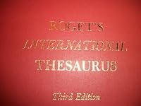 Rogets International Thesaurus 3RD Edition 1962 B0013J0BCE Book Cover