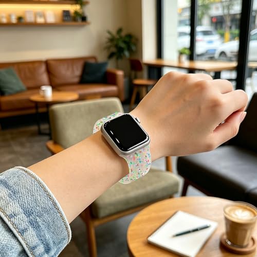 Image of Sport Bands Compatible with Apple Watch Band Women Men 40mm 38mm 41mm 42mm 44mm 45mm 46mm 49mm ,Soft Wristband Waterproof Replacement Strap for iWatch Bands Series 11 10 9 8 7 6 5 4 3 2 1 SE Ultra Transparent