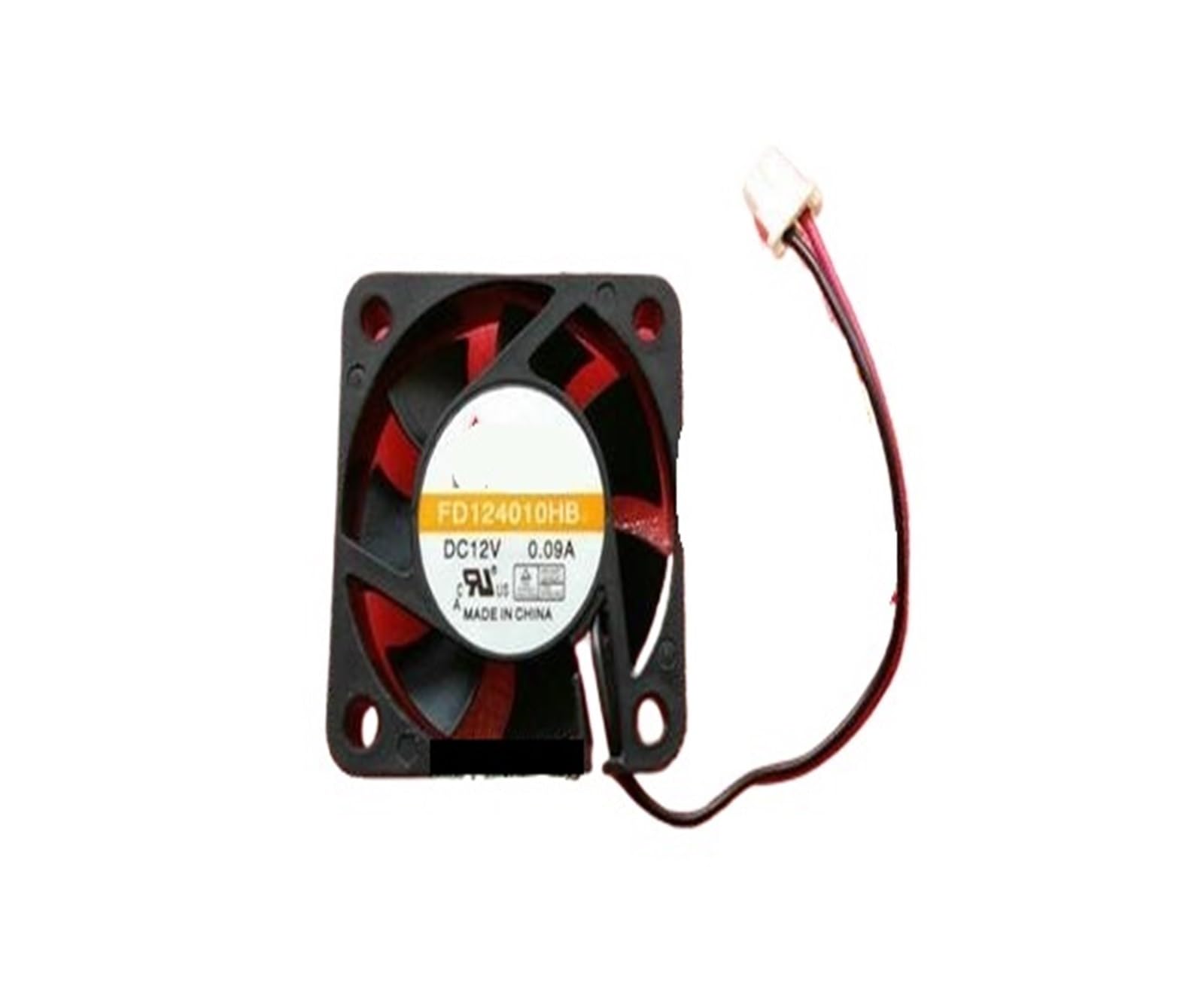 UWUKCJOKQ FD124010HB DC12V 0.09A 40 * 10mm 4CM 2 Wire Double Ball Fan