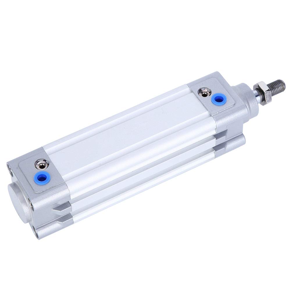 Cilindro neumático de aleación de aluminio DNC32, cilindro neumático estándar de 32 mm de diámetro interior con amortiguación ajustable en ambos extremos, componente neumático (DNC32*200)