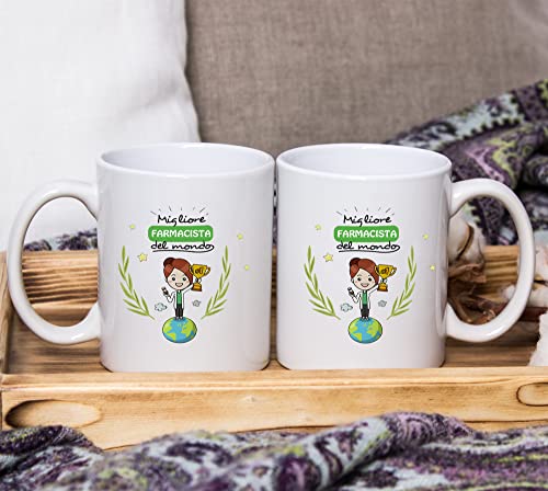Mug Mug - Best PHARMACIST - of the World - Gifts Ideas, White, 1 Unità (Confezione da 1) - Image 3