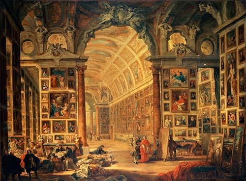 Pintura de Paolo Pannini en lienzo decorativo de 60x90cm con acabado vintage para el hogar
