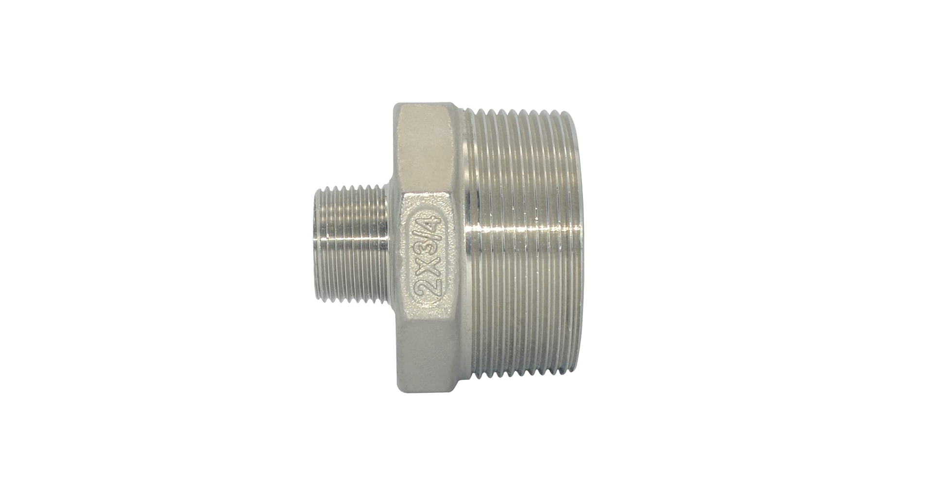 Aitchcy Brass Nipple 3/4 Inch Female To 1/2 Inch Male Thread Adapter 2 Way Reducer Pipe Joint