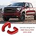 TECHPICCO Tow Hook Covers Fit for GMC Sierra 1500 2019-2026 Vertical Tow Hooks, Hitch Cover Front Customized Car Tow Hooks Compatible with GMC Sierra 1500 Accessories 2019-2026|Upgrade (Red)