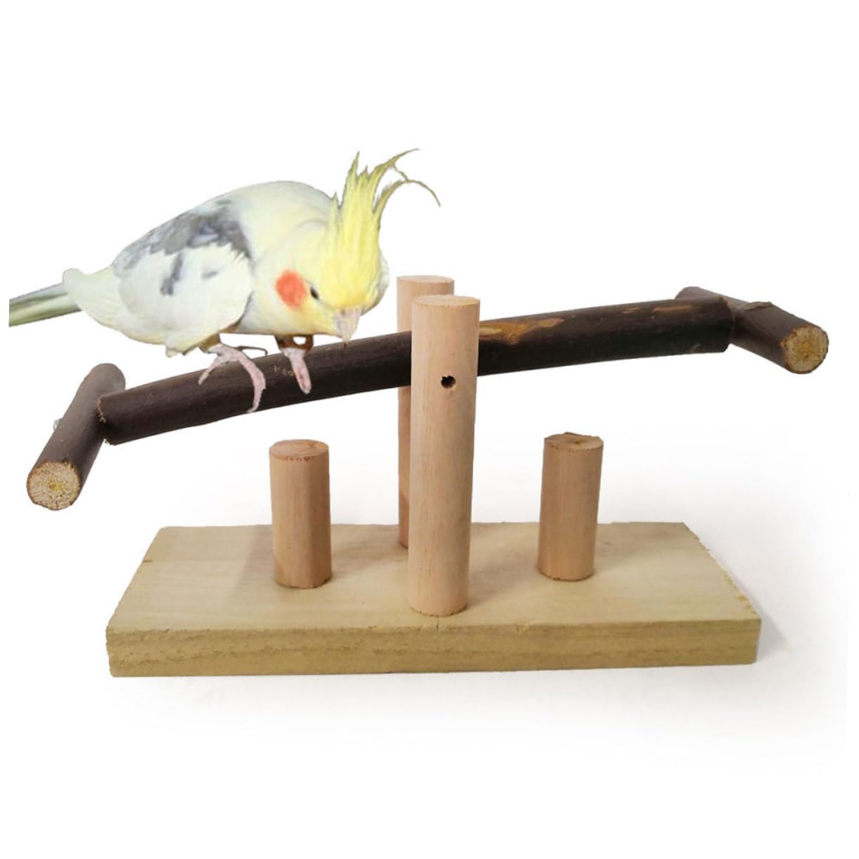YARNOW 3 Pz altalena per animali domestici bambù animale domestico altalena in legno pappagalli oscillanti giocattolo giocattoli altalena pappagallo morso in piedi Di legno