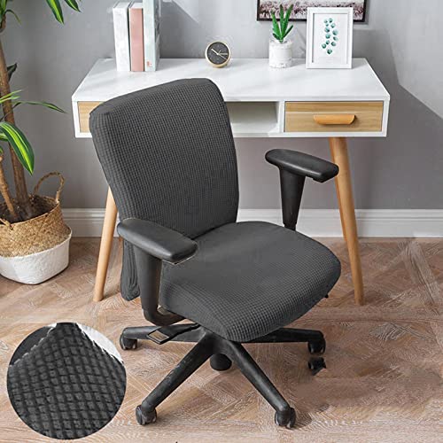 Sharplace Office Chair Cover Chair Seat-furniture-machine Washable, Dark Grey - Image 4