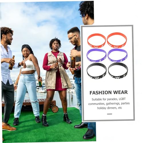 Pulsera de moda KOMBIUDA con elegante diseño de puño en gel de sílice 2