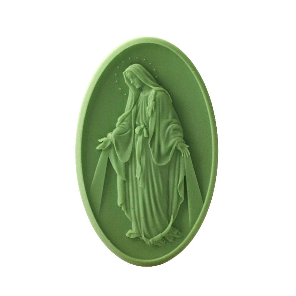 Silicone Soap Molds Kit l Soap Making Supplies l Moldes de Silicona para Resina l Candle Making Silicone Molds (The Virgin Mary 12280)-image-33