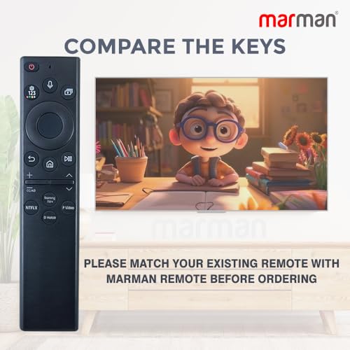 Image of marman Compatible with Samsung Smart TV Remote RM-G2300 QLED HDTV 4K Series Suitable for Q60 70 80 Model with Bluetooth & Voice Command Feature - Pairing Must !