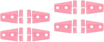 Door Hinge Trim Cover ABS Exterior Accessories 8Pcs Compatible with 2007-2018 Jeep Wrangler JK JKUPink