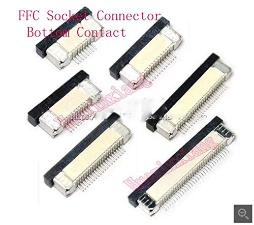 Gimax 50PCS/Lot 0.5MM FFC/FPC Socket/Jack Connector Drawer Type Bottom ...