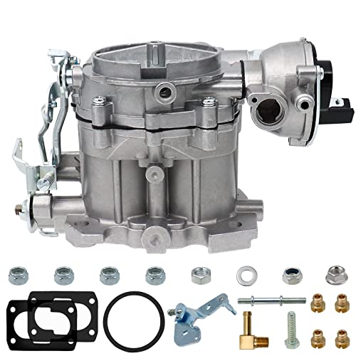 Nenkuten Marine Carburetor 2 Barrel Carb For Mercruiser 3.0L 2.5L 4 Cyl Engines With Electric Choke Jets Long Linkage And Gaskets Nut Replace 3310-864940A01, 3310864940A01, 8M0045397 #TOP5