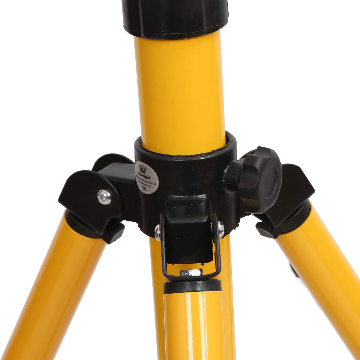 TOPWAY Trípode para Focos LED Inundaciones en Sitios de Trabajo, Portátil Soporte de Trípode Telescópico para Foco de Luz, Soporte Ajustable en Altura Hasta 160cm