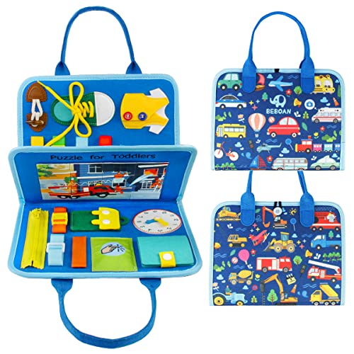 VARANO Bauernhof Busy Board - Montessori Spielzeug Ab 1 Jahr Für Unterwegs