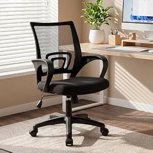 NEO CHAIR Office Computer Chair Ergonomic Mid-Back Mesh Desk Chair, Black — photo 2 of 6